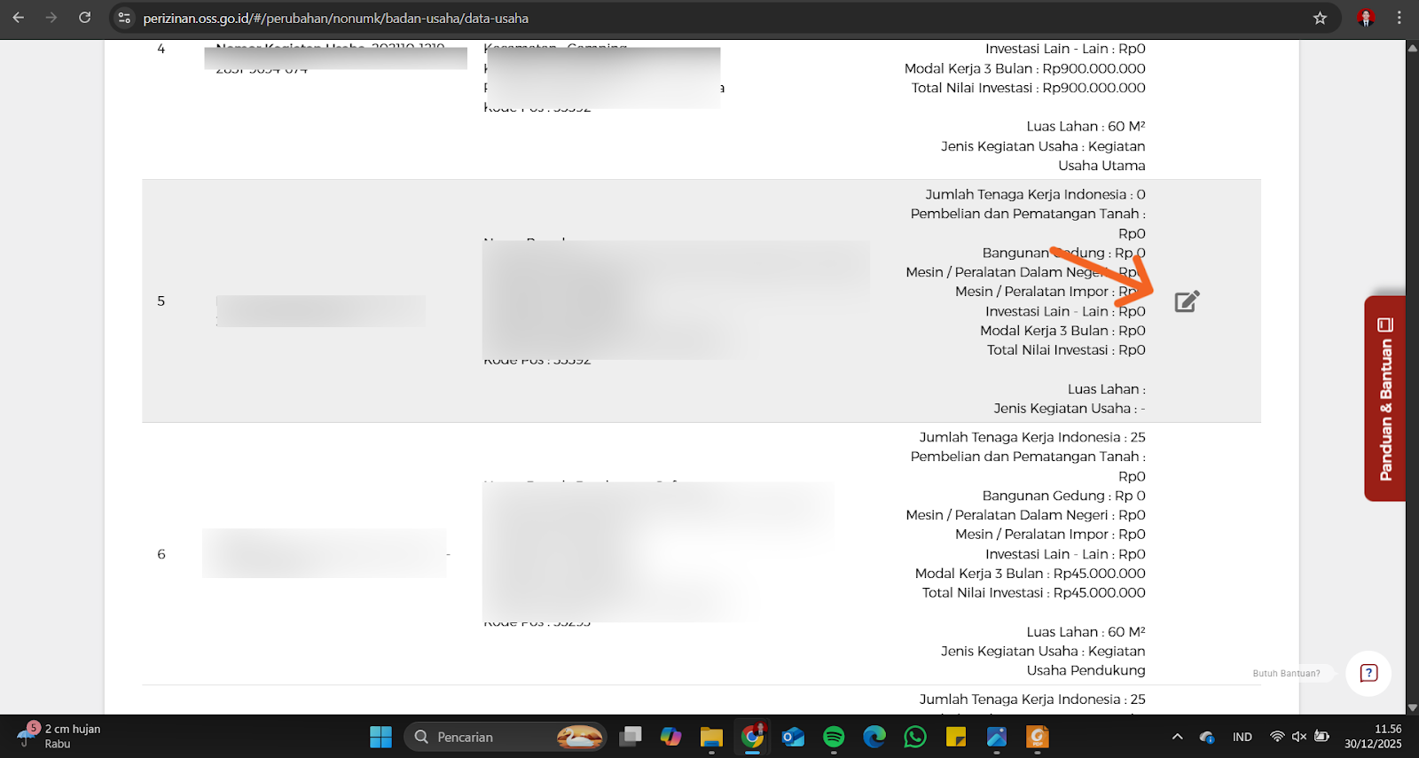 Cara Merubah Data Usaha pada OSS RBA