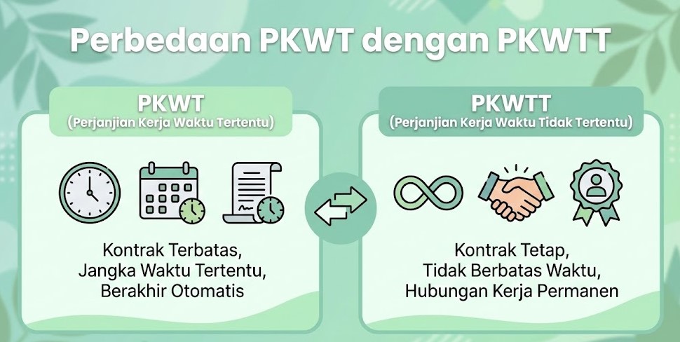 Perbedaan PKWT dengan PKWTT